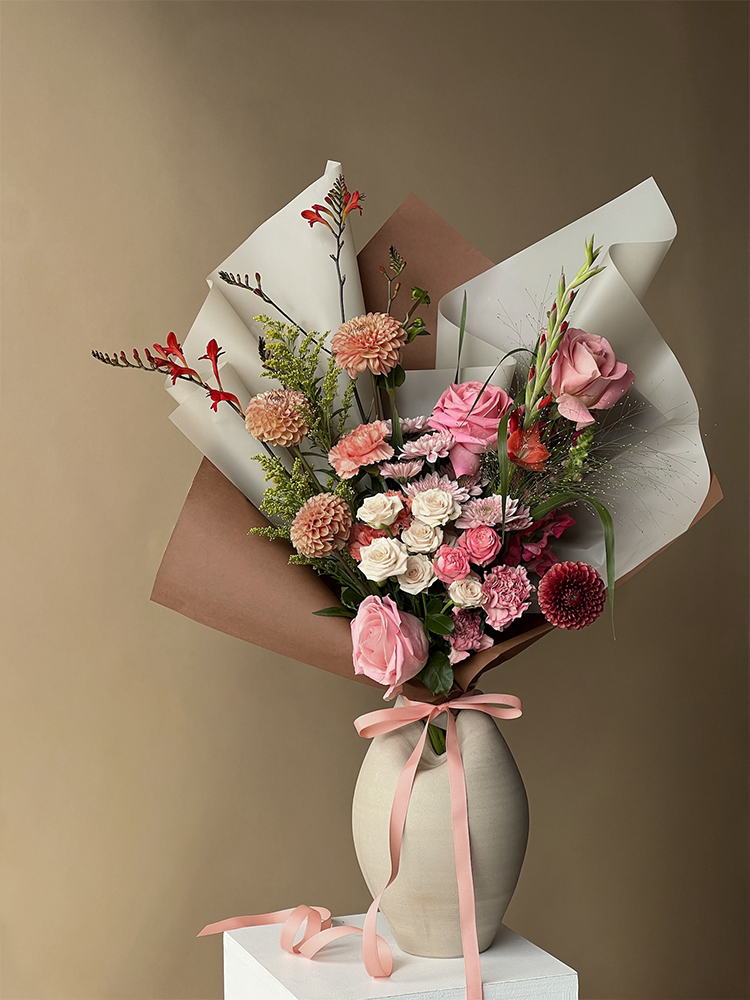 Vancouver Florist - Bouquet of flowers in a vase, uplifting